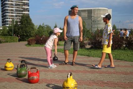 Празднование дня ВДВ в Красноярске