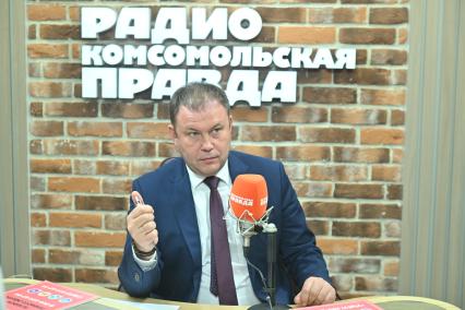 Илья Середюк на радиостанции \"Комсомольская правда\"