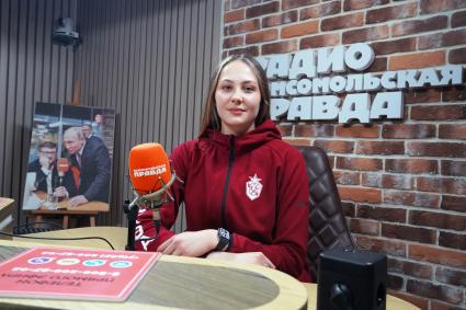 Варвара Сёмина на радиостанции Комсомольская правда\"