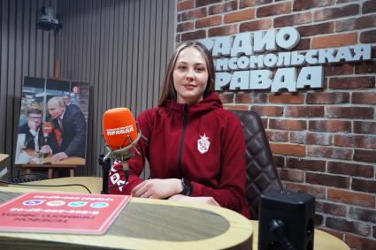 Варвара Сёмина на радиостанции Комсомольская правда\"