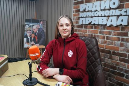 Варвара Сёмина на радиостанции Комсомольская правда\"