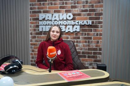 Варвара Сёмина на радиостанции Комсомольская правда\"