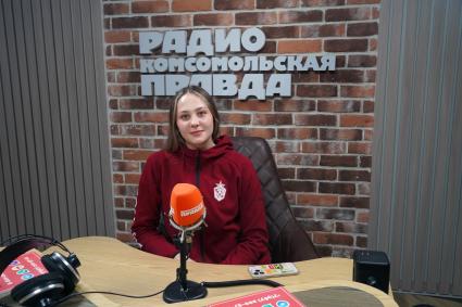 Варвара Сёмина на радиостанции Комсомольская правда\"
