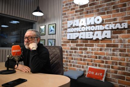 Евгений Маргулис на радиостанции \"Комсомольская правда\"