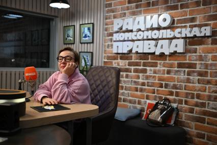 Тутта Ларсен на радиостанции \"Комсомольская правда\"