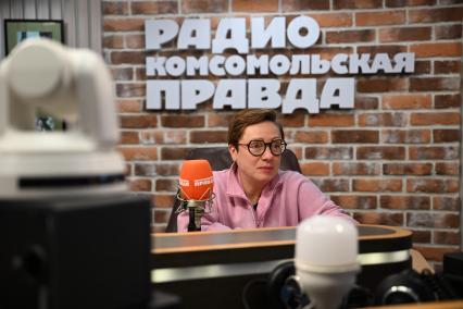 Тутта Ларсен на радиостанции \"Комсомольская правда\"