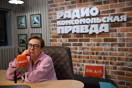 Тутта Ларсен на радиостанции \"Комсомольская правда\"
