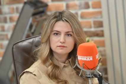 Ольга Сапронова на радиостанции Комсомольская правда\"