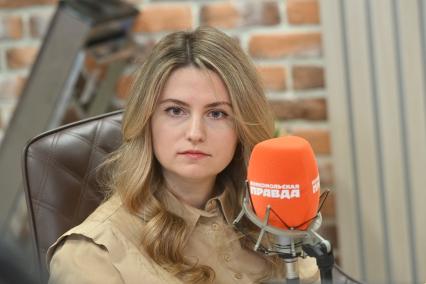 Ольга Сапронова на радиостанции Комсомольская правда\"