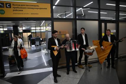 Встреча российских гимнастов, завоевавших призовые места на чемпионате мира