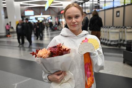 Встреча российских гимнастов, завоевавших призовые места на чемпионате мира