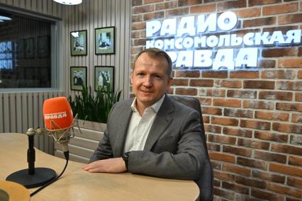 Николай Асаул на радиостанции \"Комсомольская правда\"
