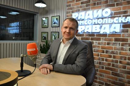 Николай Асаул на радиостанции \"Комсомольская правда\"
