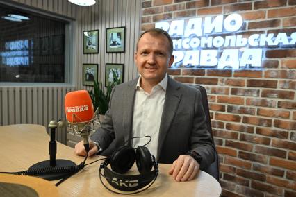 Николай Асаул на радиостанции \"Комсомольская правда\"