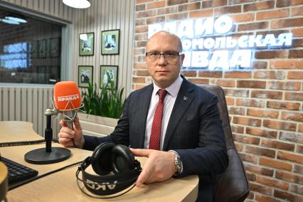 Виталий Ганчев на радиостанции Комсомольская правда\"