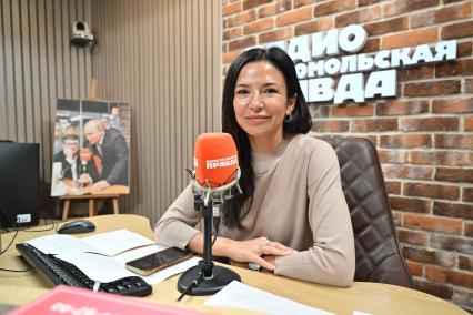 Ольга Журавская на радиостанции Комсомольская правда\"