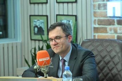 Александр Курьянов на радиостанции \"Комсомольская правда\"