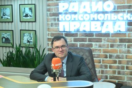 Александр Курьянов на радиостанции \"Комсомольская правда\"