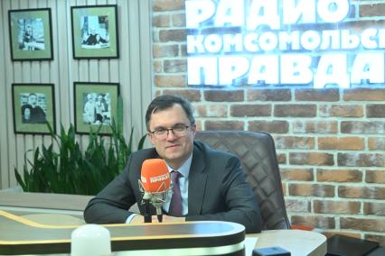 Александр Курьянов на радиостанции \"Комсомольская правда\"