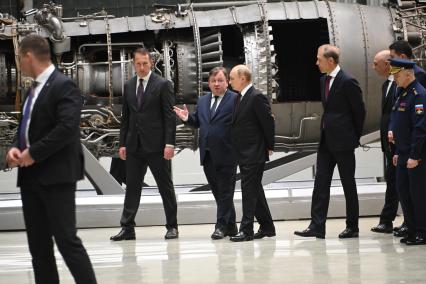 Владимир Путин посетил ПАО ОДК-Кузнецов\" в Самаре