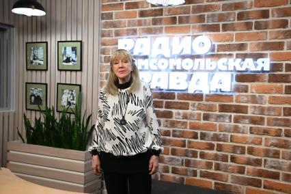 Певица Жанна Бичевская на радиостанции Комсомольская правда\"