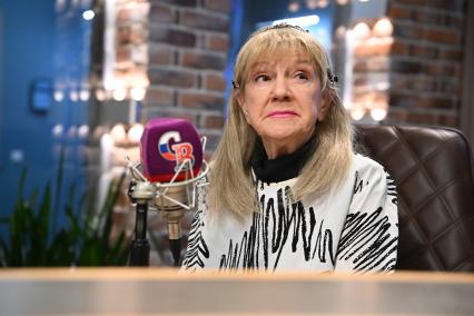 Певица Жанна Бичевская на радиостанции Комсомольская правда\"