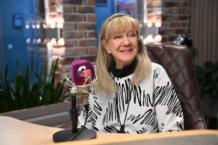 Певица Жанна Бичевская на радиостанции Комсомольская правда\"