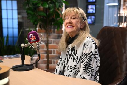 Певица Жанна Бичевская на радиостанции Комсомольская правда\"