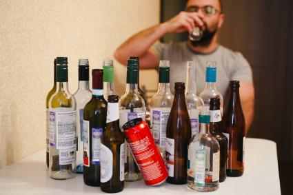 Постановочная съемка на тему алкоголя