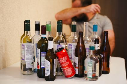 Постановочная съемка на тему алкоголя