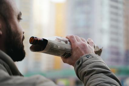 Постановочная съемка на тему алкоголя