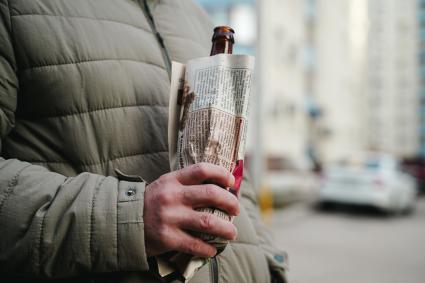 Постановочная съемка на тему алкоголя