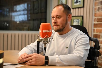 Артем Ткалин на радиостанции Комсомольская правда\"