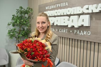 Мария Дробот в редакции \"Комсомольской правды\"