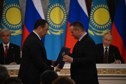 Встреча президента России Владимира Путина с президентом Казахстана Касым-Жомартом Токаевым