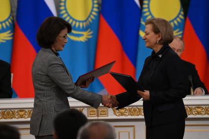 Встреча президента России Владимира Путина с президентом Казахстана Касым-Жомартом Токаевым