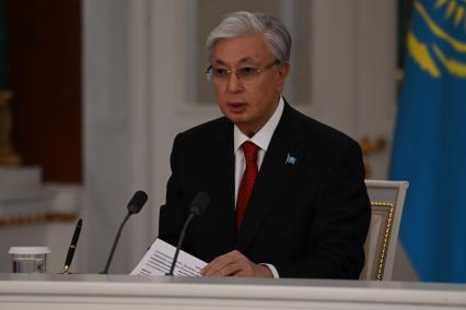 Встреча президента России Владимира Путина с президентом Казахстана Касым-Жомартом Токаевым