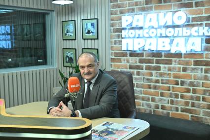 Сергей Меликов на радиостанции \"Комсомольская правда\"