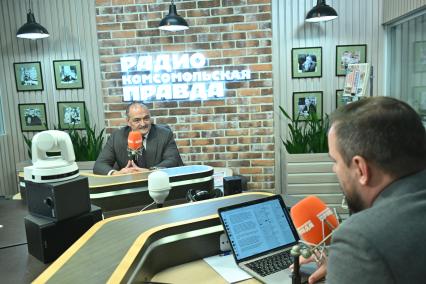 Сергей Меликов на радиостанции \"Комсомольская правда\"