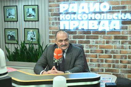 Сергей Меликов на радиостанции \"Комсомольская правда\"