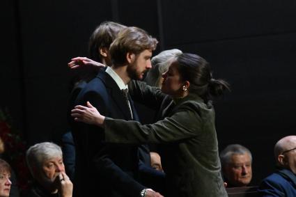 Прощание с актером Владимиром Симоновым в Москве