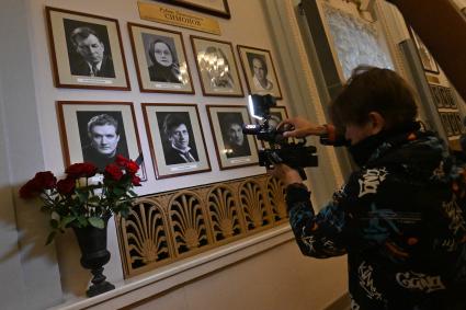 Прощание с актером Владимиром Симоновым в Москве