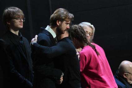 Прощание с актером Владимиром Симоновым в Москве