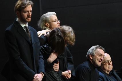 Прощание с актером Владимиром Симоновым в Москве