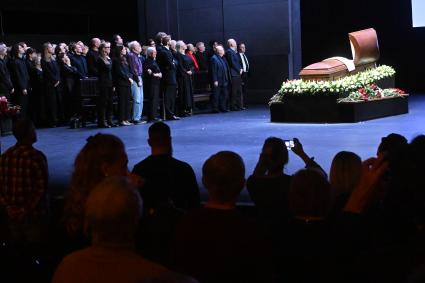 Прощание с актером Владимиром Симоновым в Москве