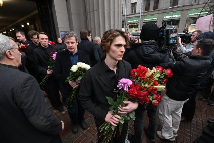 Прощание с актером Владимиром Симоновым в Москве