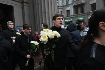 Прощание с актером Владимиром Симоновым в Москве