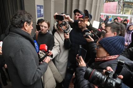 Прощание с актером Владимиром Симоновым в Москве