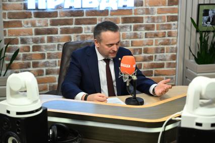 Андрей Никитин на радиостанции \"Комсомольская правда\"