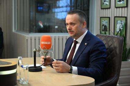 Андрей Никитин на радиостанции \"Комсомольская правда\"